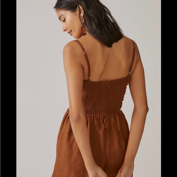 Faithful the Brand Trisha Playsuit in Cinnamon - Picture 4 of 7
